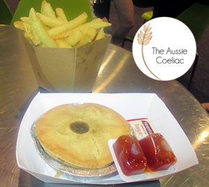 Gluten Free Expo Melbourne Pie and Chips 