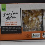 Free From Gluten Iced Carrot Cake Slices