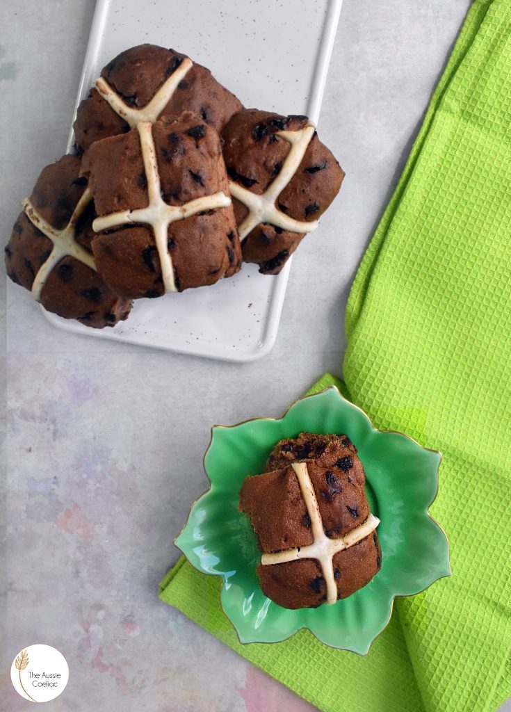 Woolworths Free From Chocolate Chip Hot Cross Buns